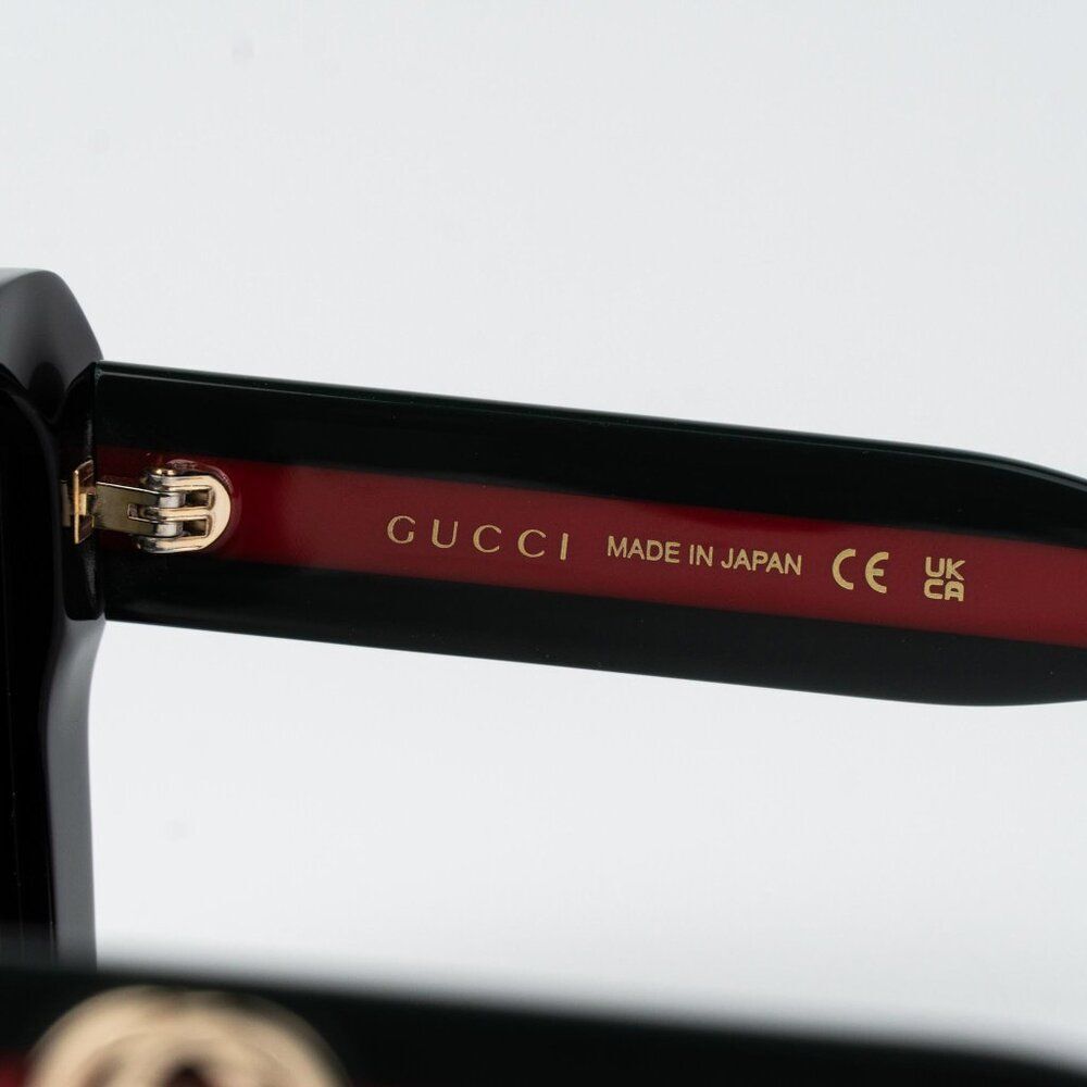 Gucci Women Sunglasses Black Grey Square GG1861S 001 NEW AUTHENTIC - Picture 6 of 12
